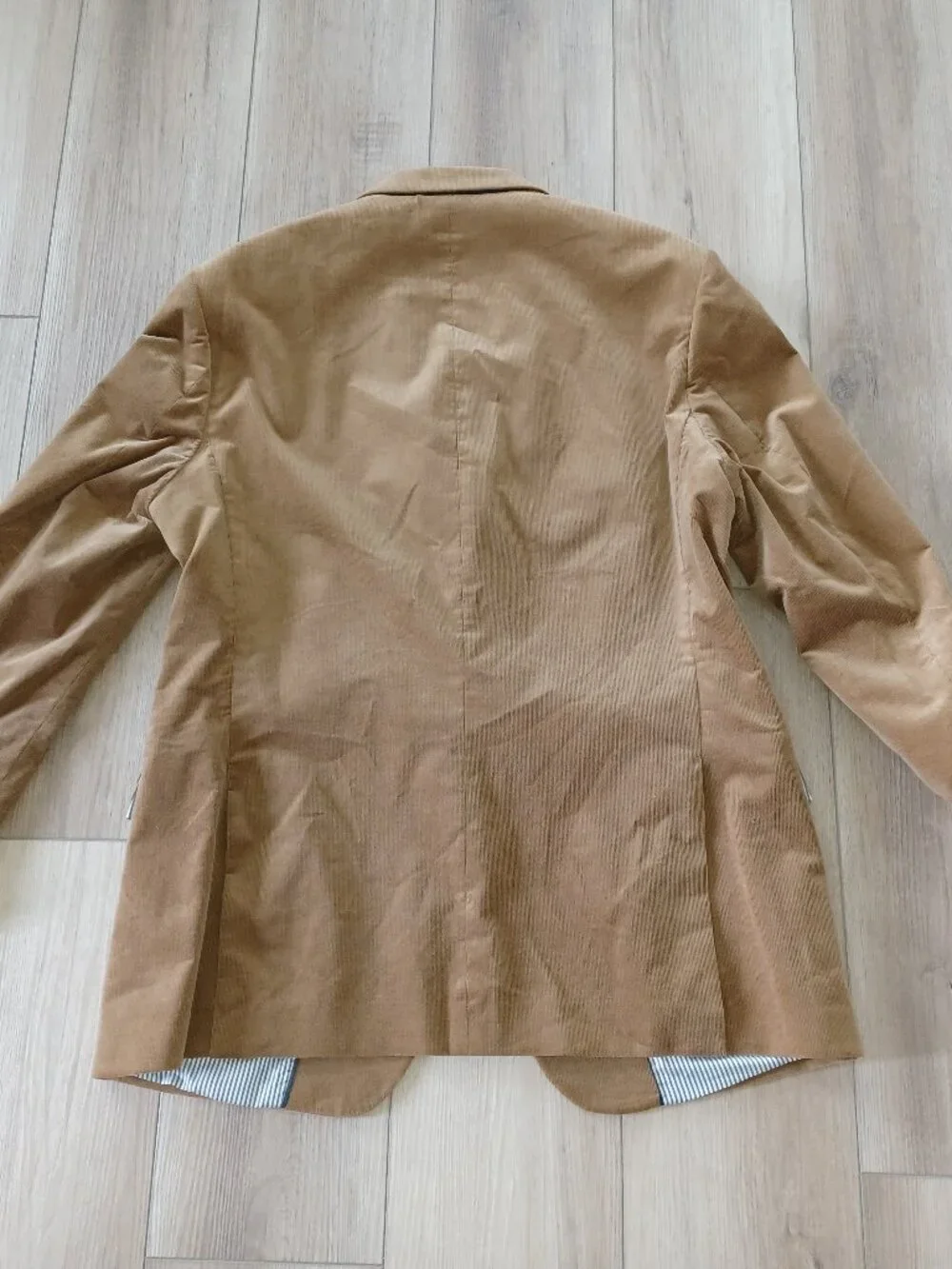 NWT Banana Republic Duca Visconti Italian Corduroy Blazer 44R Tailored Fit Tan